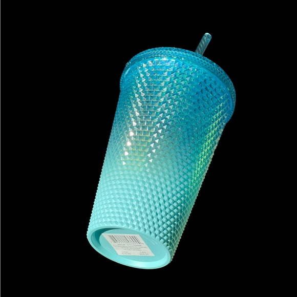 🆕 Starbucks 2023 Glacier Blue Ombré Jewel Studded Cold Cup - Picture 2 of 7